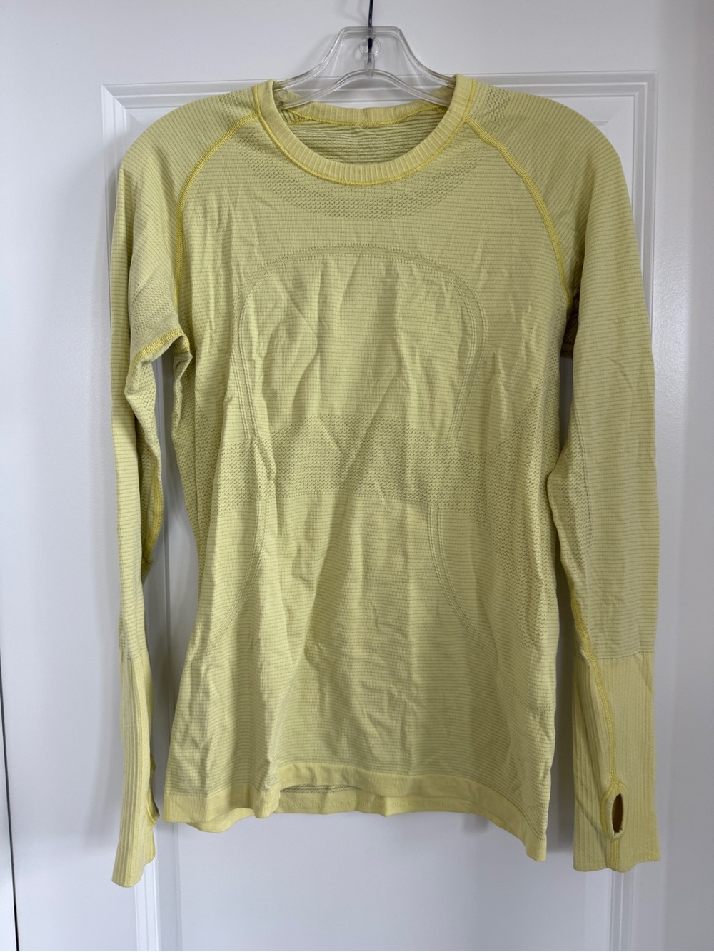 Lululemon Swiftly Long Sleeve Performance Top - Light Yellow